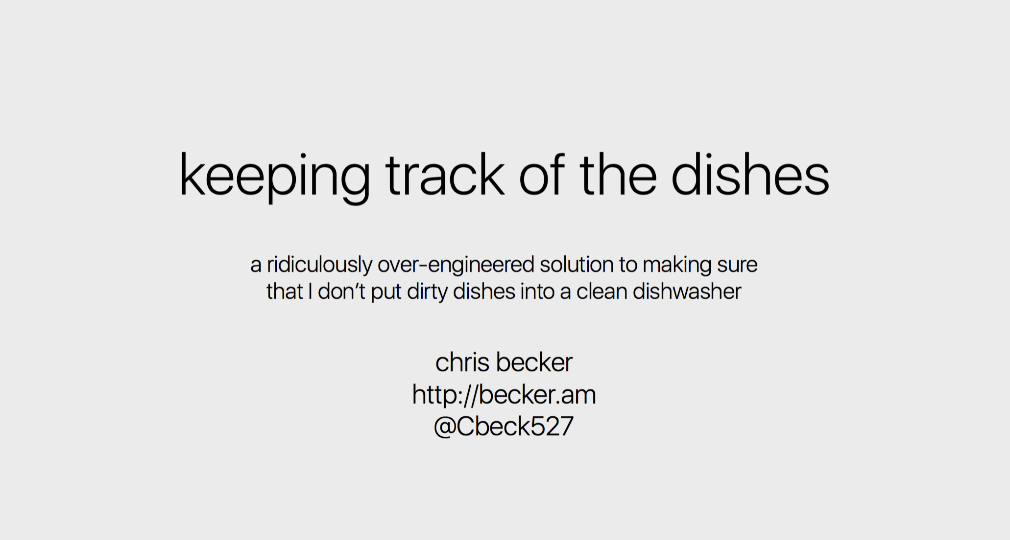Amazon Alexa Meetup - The Dishwasher App